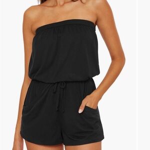 Beach Date Strapless CoverUp Romper Size Small NWT